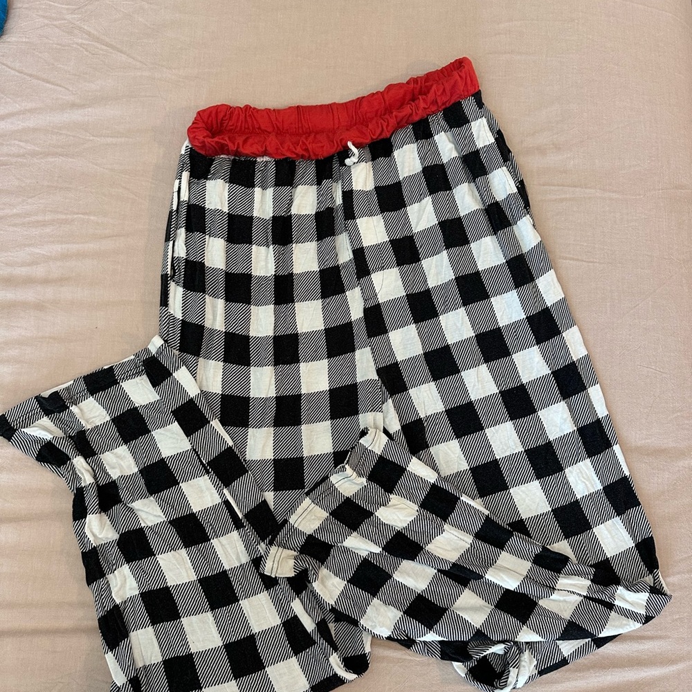 Little Sleepies Red and Black Checkered Lounge Pants